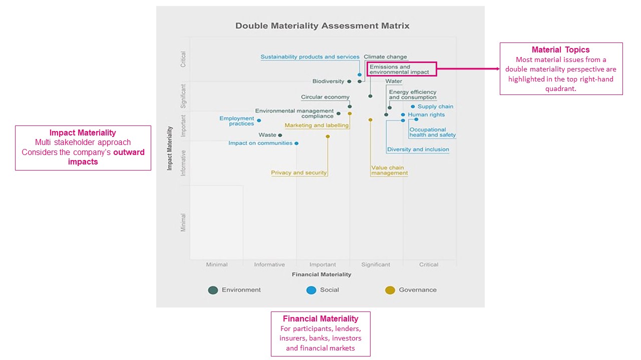 Double Materiality Matrix Example 